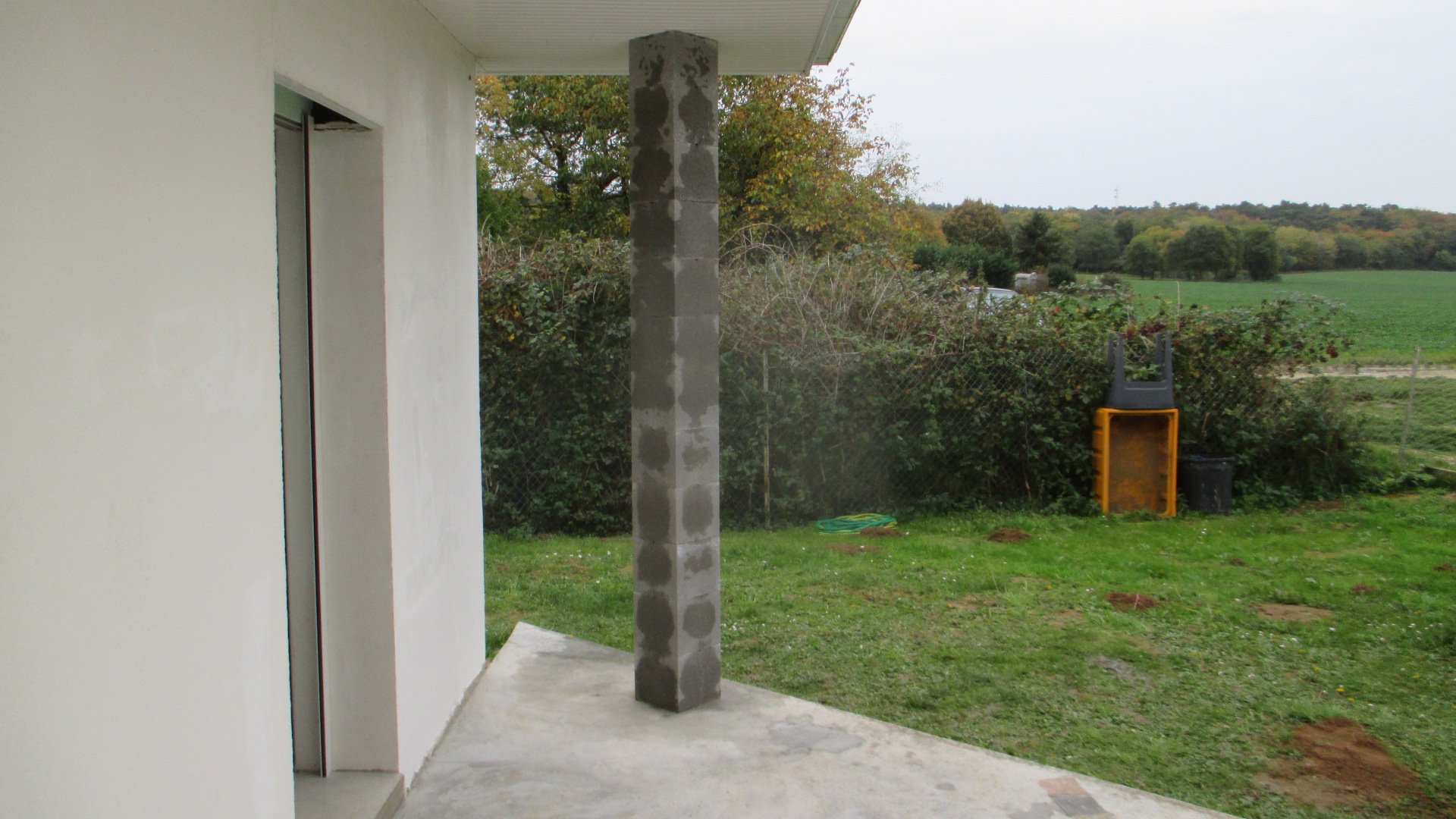 Poteaux terrasse-charpente